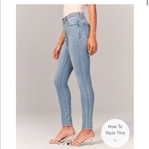 Abercrombie & Fitch High Rise Super Skinny Jeans